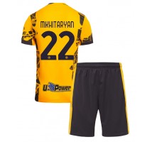 Inter Milan Henrikh Mkhitaryan #22 Koszulka Trzecia dzieci 2024-25 Krótki Rękaw (+ krótkie spodenki)